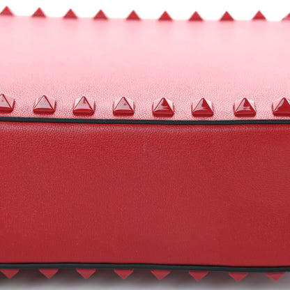 Valentino Garavani Calfskin Monochrome Rockstud Camera Crossbody Bag Rosso Valentino 10 of 11
