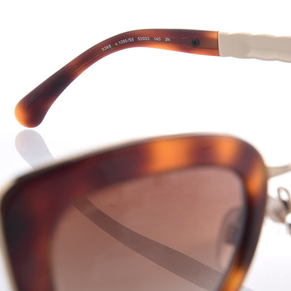 Chanel Cat Eye Quilted Sunglasses 5368 Tortoise 5 of 7