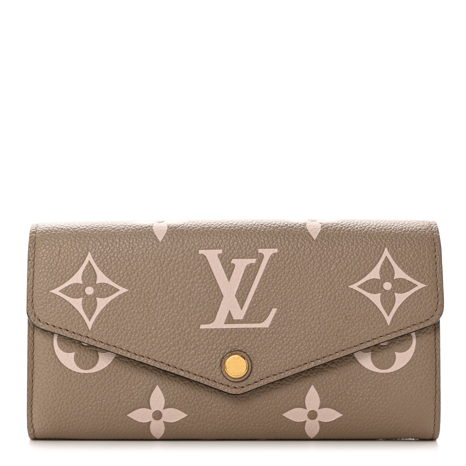 Louis Vuitton Empreinte Monogram Giant Sarah Wallet Tourterelle Creme 1 of 10