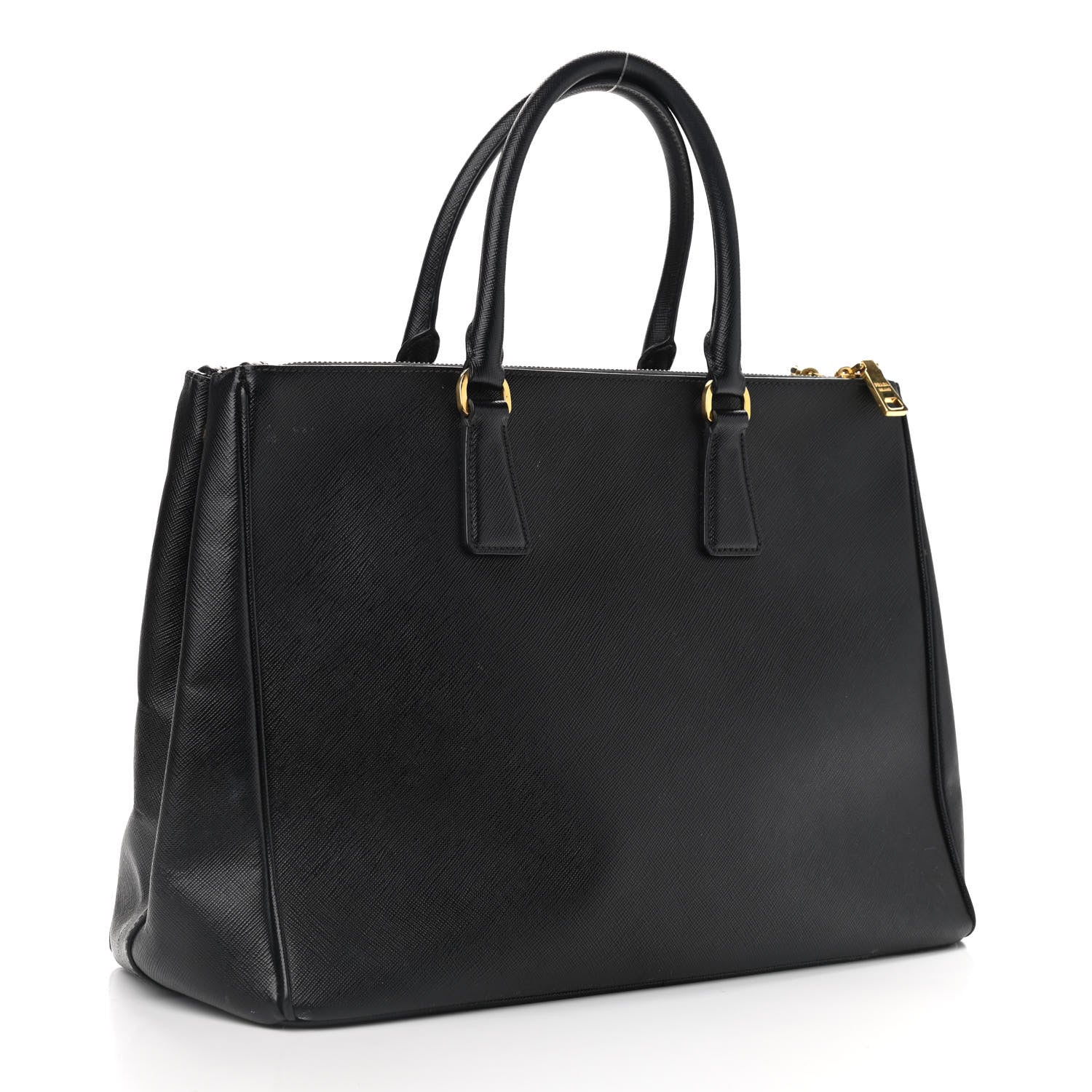 Prada Saffiano Small Galleria Double Zip Tote Black 3 of 16