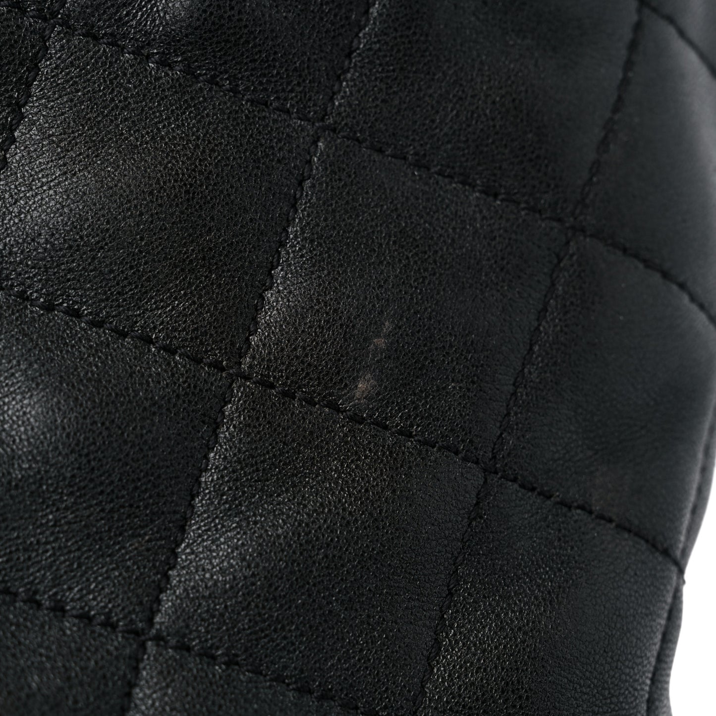 Lambskin Quilted Maxi Icare Shopping Tote Black