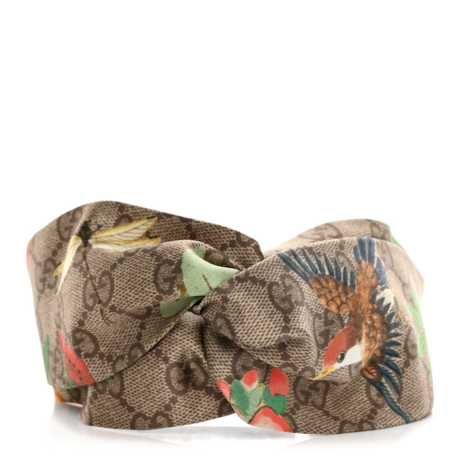 Gucci Silk Monogram Tian Print Tiana Duchesse Headband 1 of 5