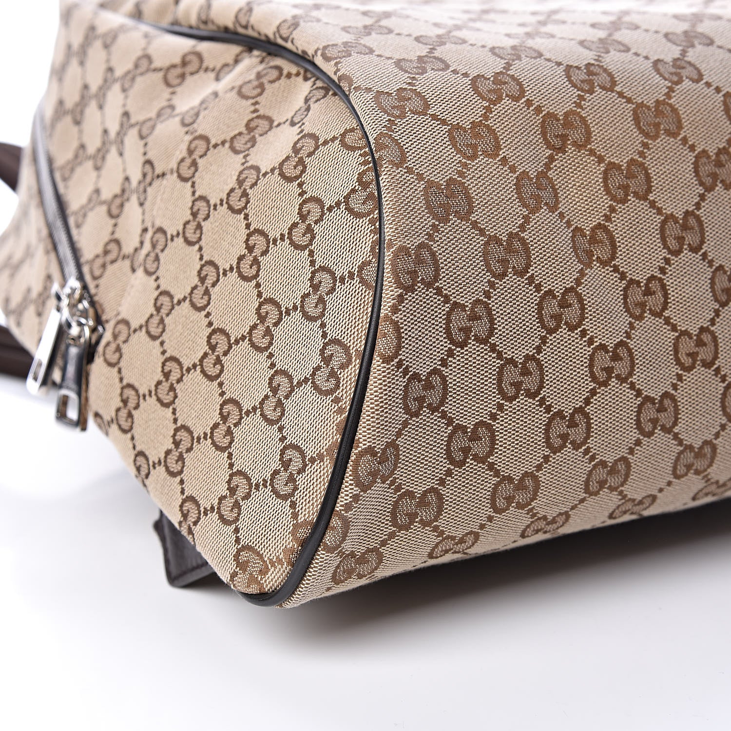 Gucci Monogram Travel Backpack Dark Brown 10 of 11