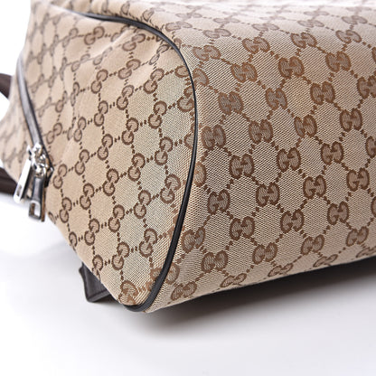 Gucci Monogram Travel Backpack Dark Brown 10 of 11