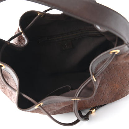 Gucci Guccissima Medium Interlocking Icon Shoulder Bag Dark Brown 5 of 11