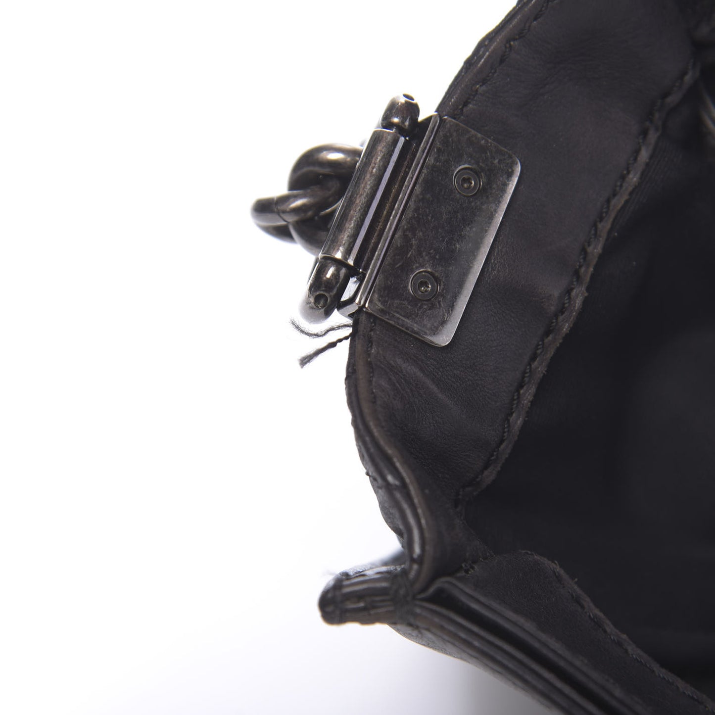 Calfskin Large Boy Reverso Flap Black