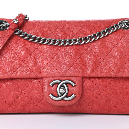 Chanel Caviar Quilted Medium Simply CC Flap Red 9 of 21