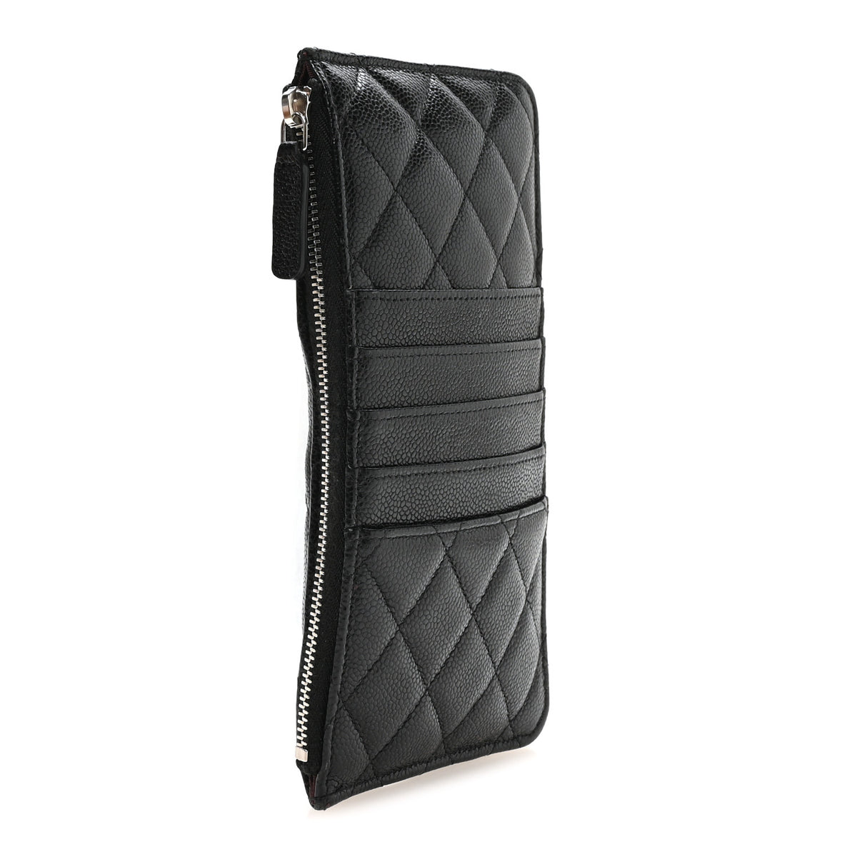Caviar Quilted Classic iPhone Pouch Black
