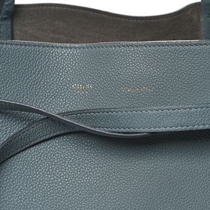 Celine Soft Grained Calfskin Small Belt Cabas Phantom Storm 7 of 13