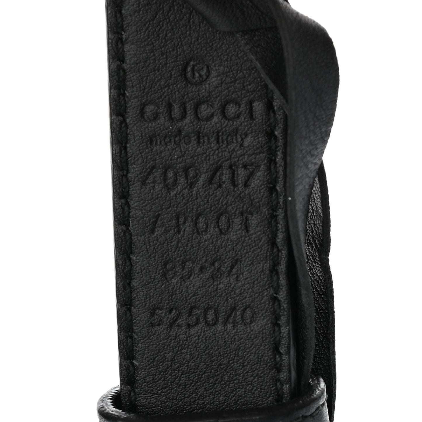 Calfskin Double G 20mm Belt 85 34 Black