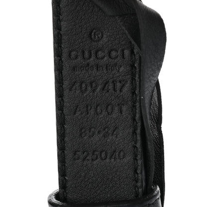 Gucci Calfskin Double G 20mm Belt 85 34 Black 3 of 4
