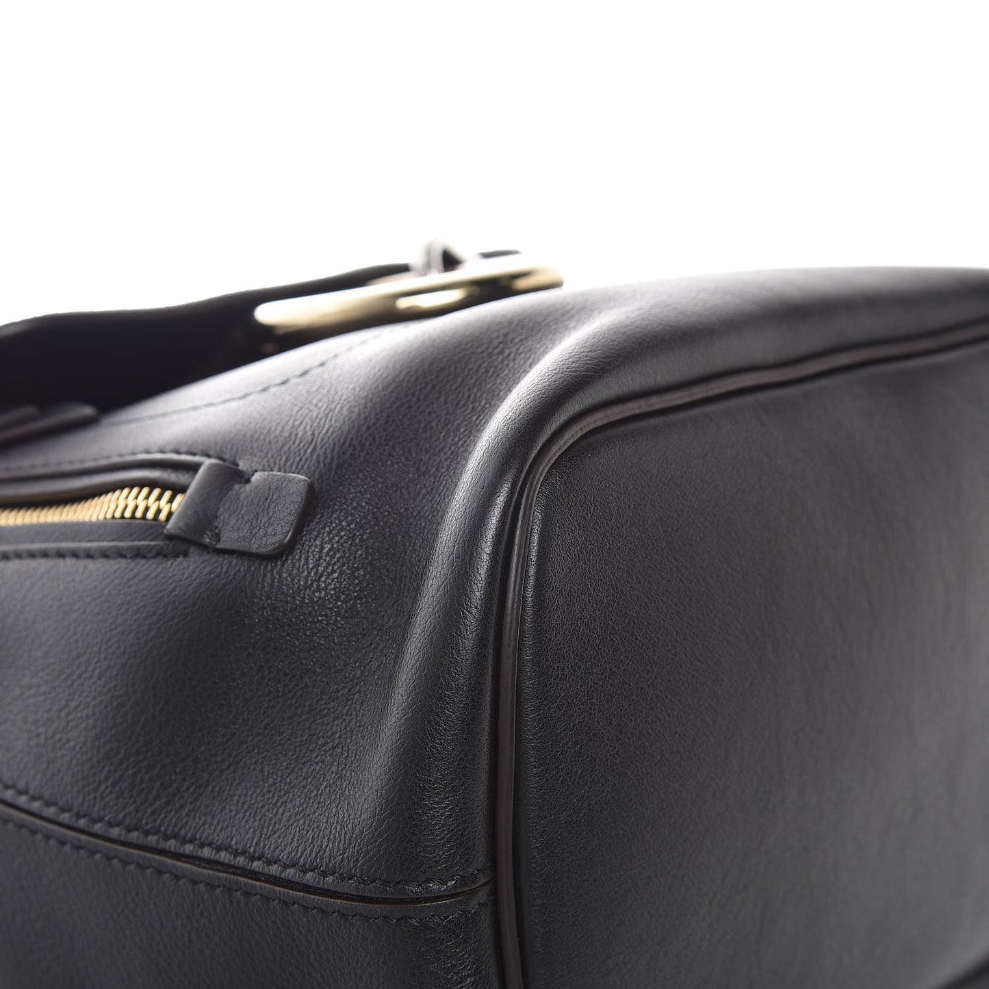 Suede Calfskin Small Faye Backpack Black