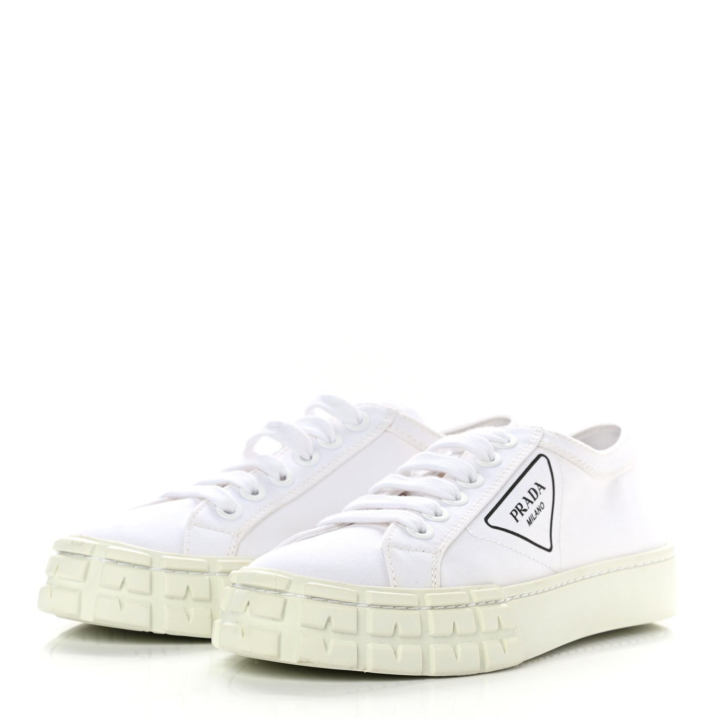 Gabardine Triangle Logo Wheel 35mm Sneakers 38 White