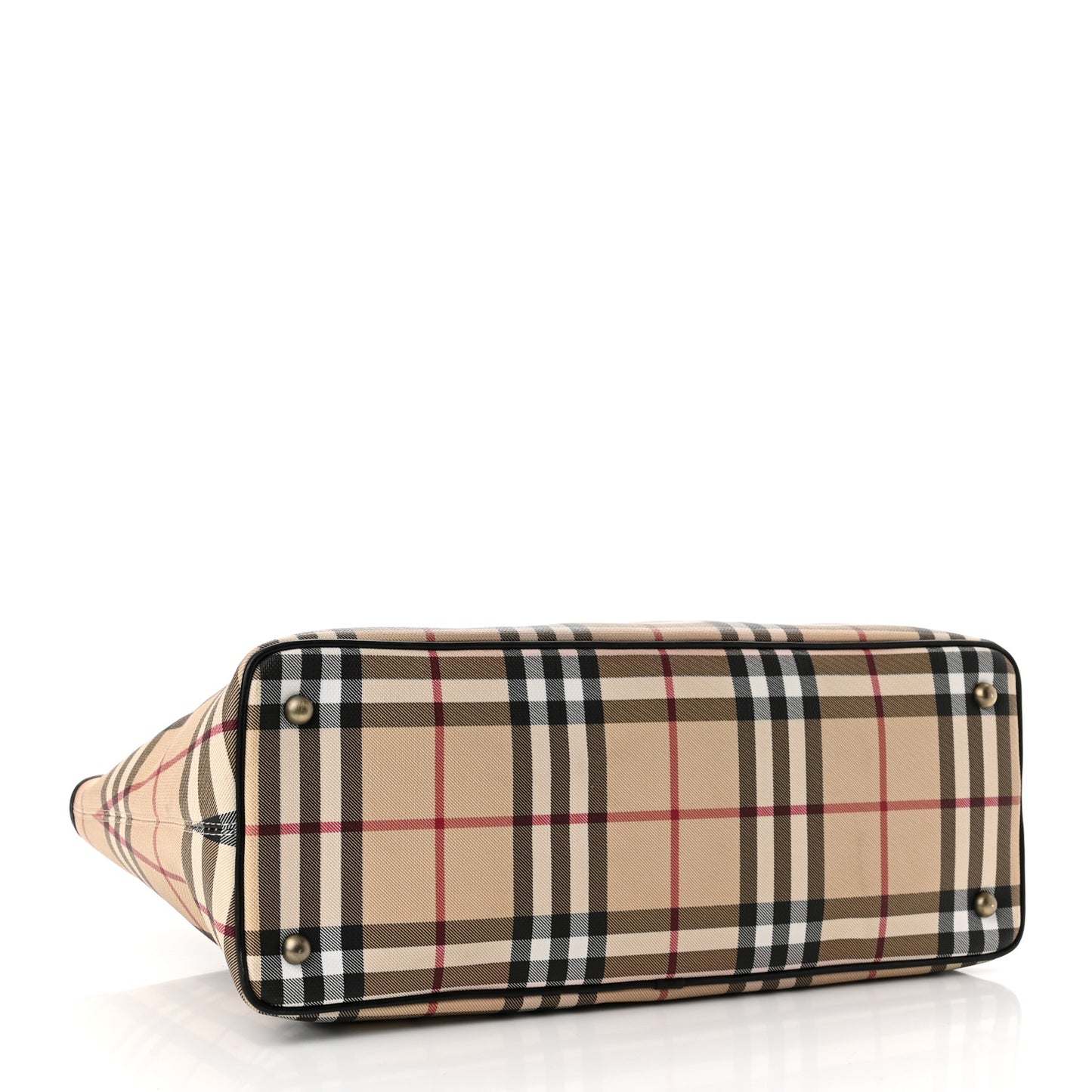 House Check Tote Black