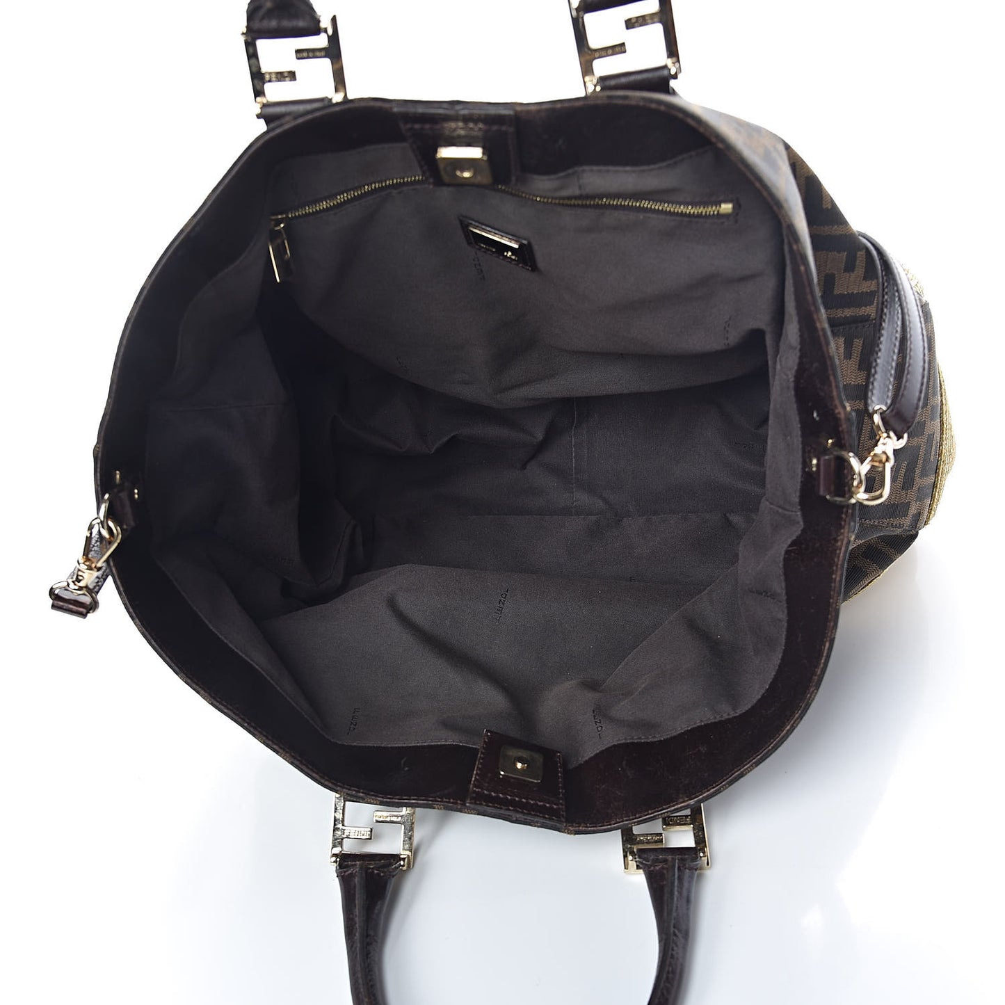 Zucca Raffia Twins Tote Tobacco
