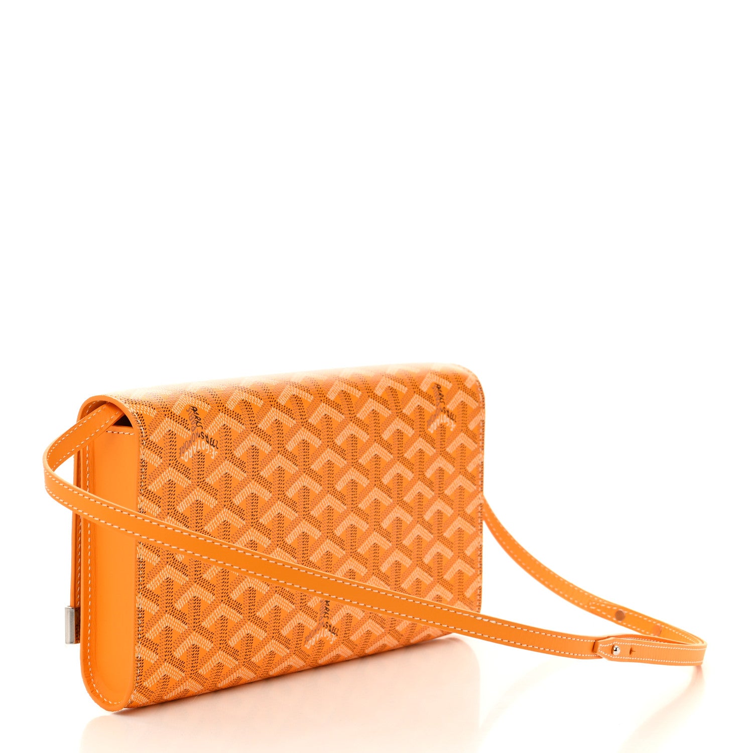 Goyard Goyardine Monte Carlo Bois Clutch With Strap Yellow 3 of 10