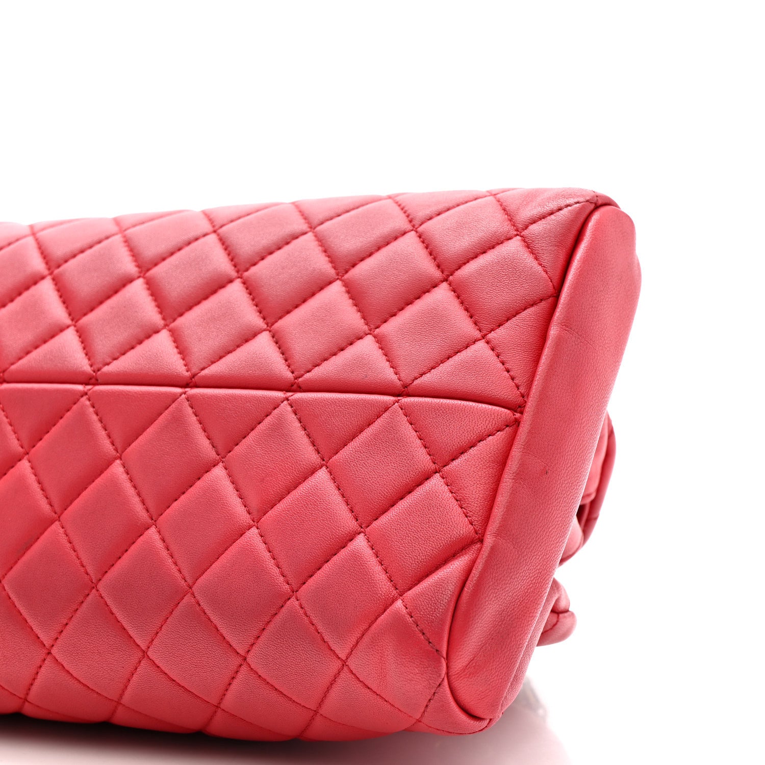 Chanel Calfskin Quilted Medium Just Mademoiselle Bowling Bag Red 12 of 12