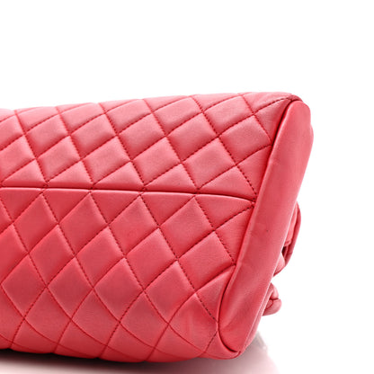 Chanel Calfskin Quilted Medium Just Mademoiselle Bowling Bag Red 12 of 12