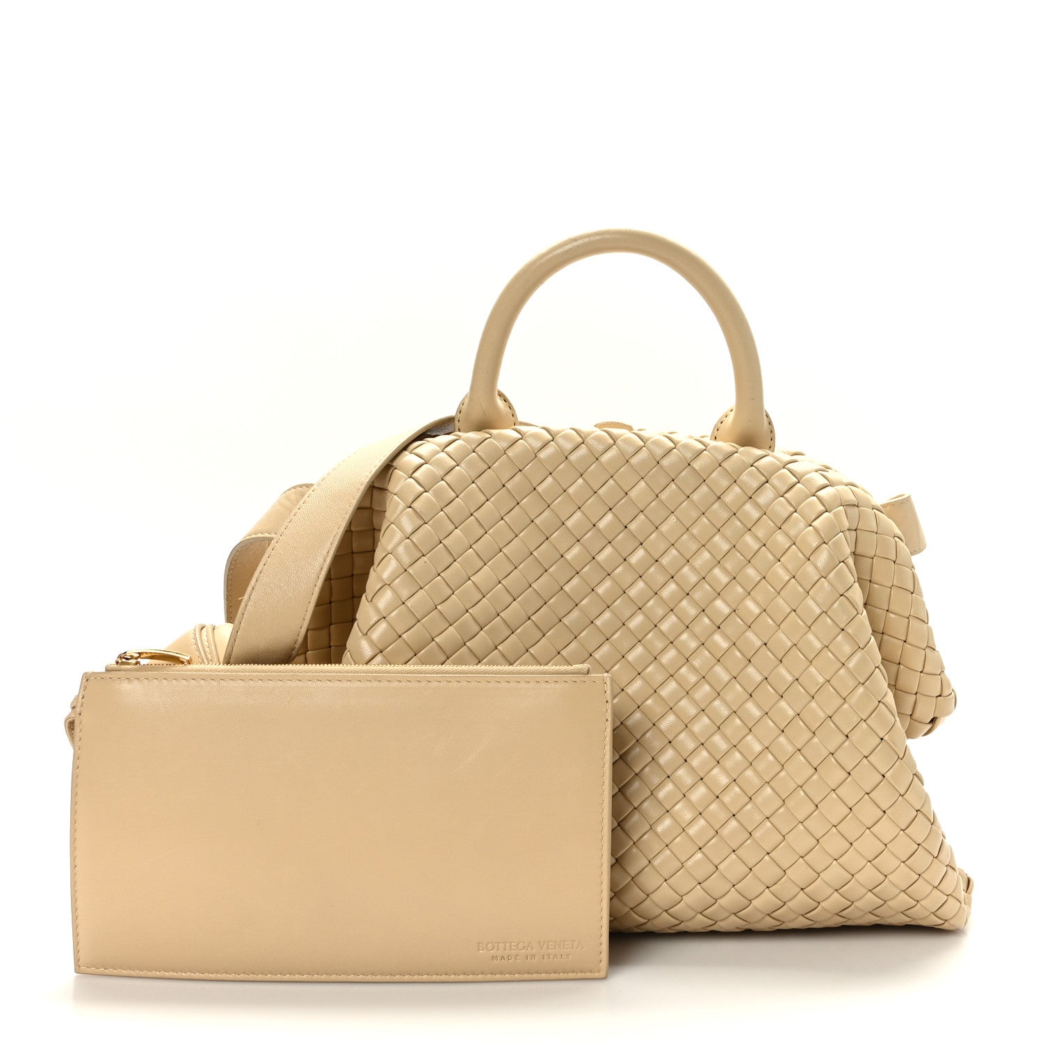 Bottega Veneta Nappa Intrecciato Padded The Handle Tote Porridge 3 of 9