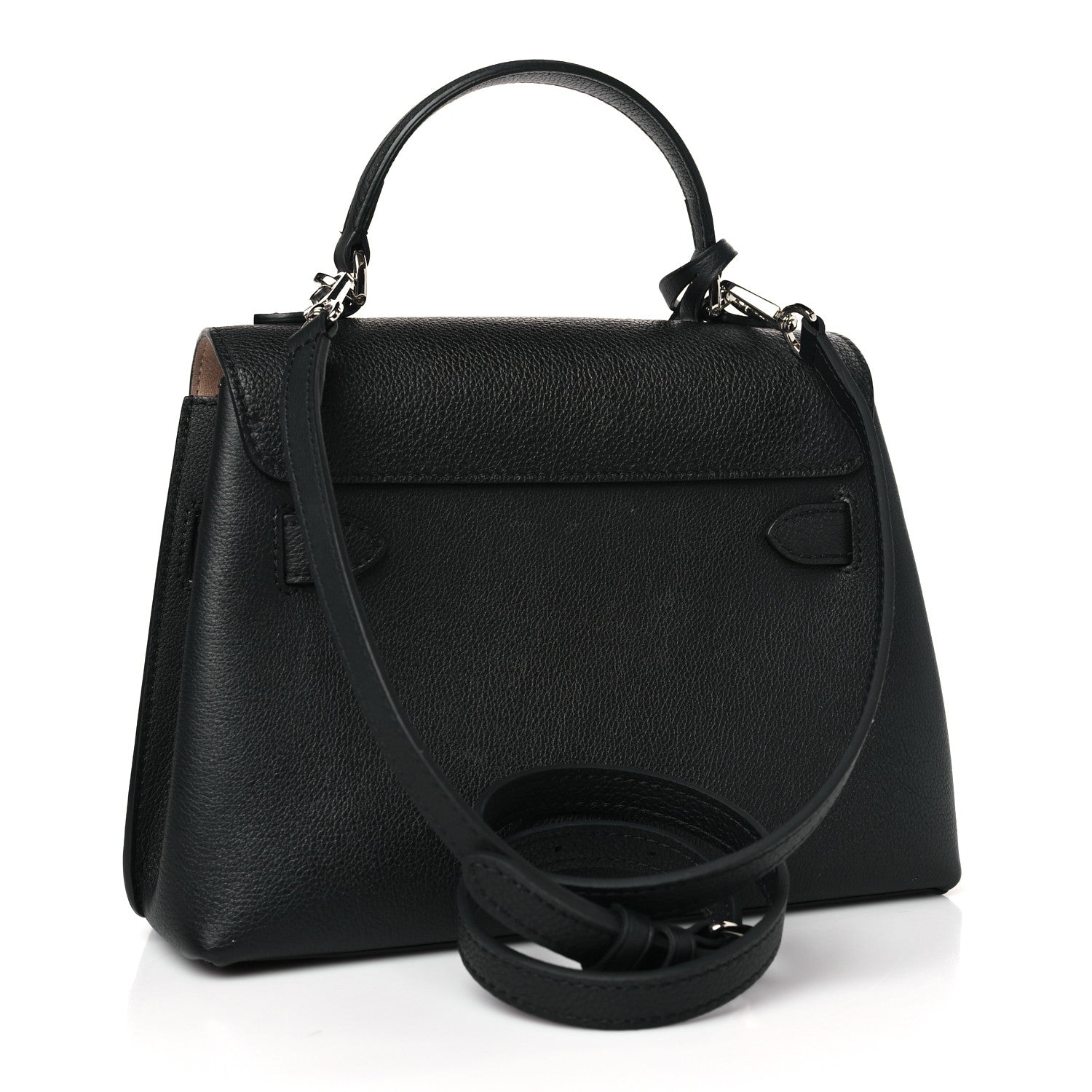 Louis Vuitton Calfskin Lockme Ever BB Black 3 of 8