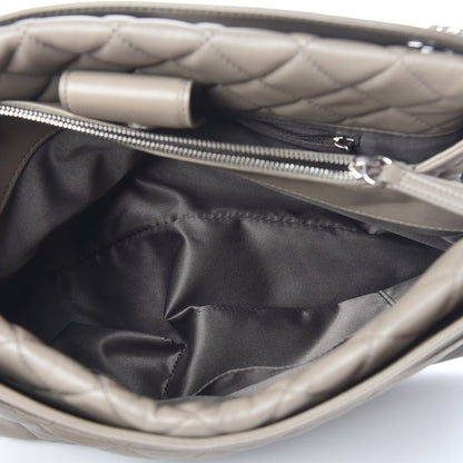 Chanel Lambskin Quilted Large 7 Tote Taupe 6 of 13