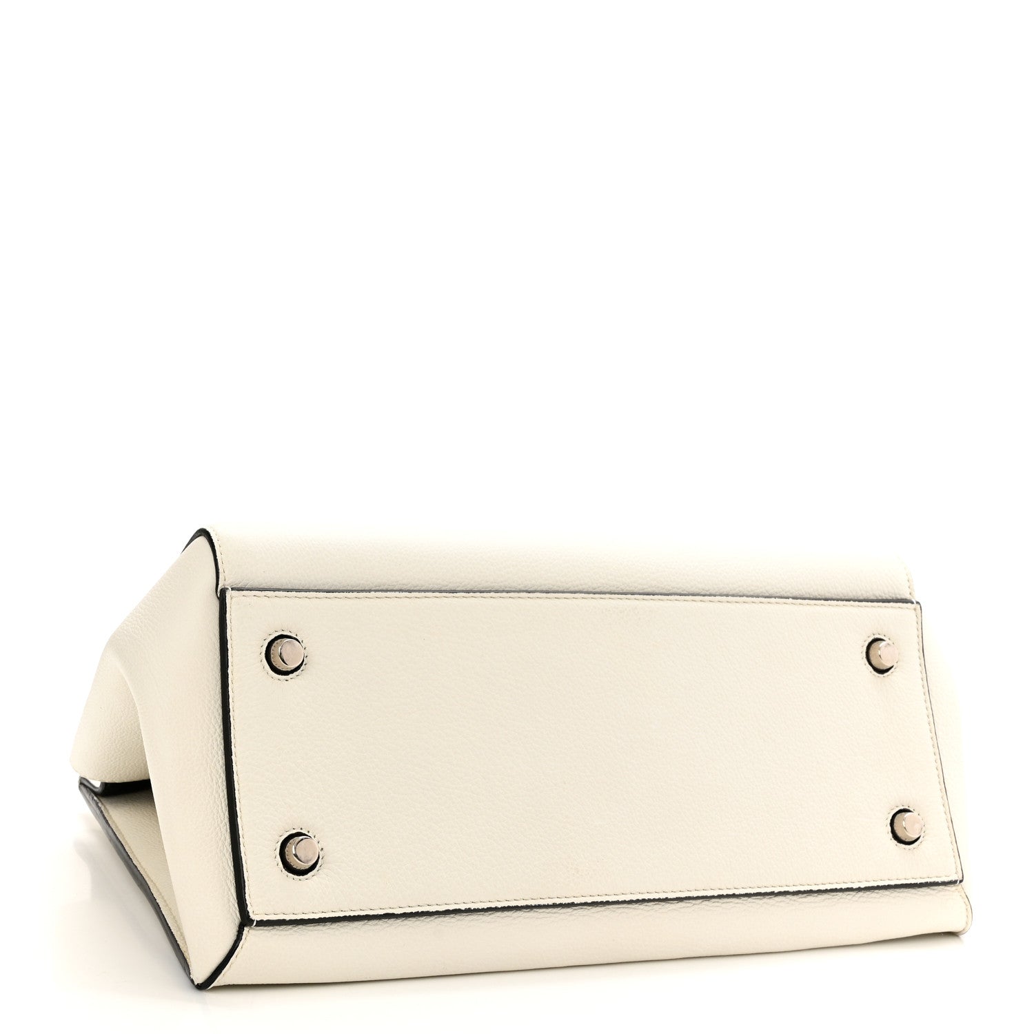 Celine Grained Calfskin Medium Edge Shoulder Bag White 4 of 13