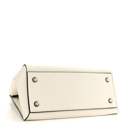Celine Grained Calfskin Medium Edge Shoulder Bag White 4 of 13