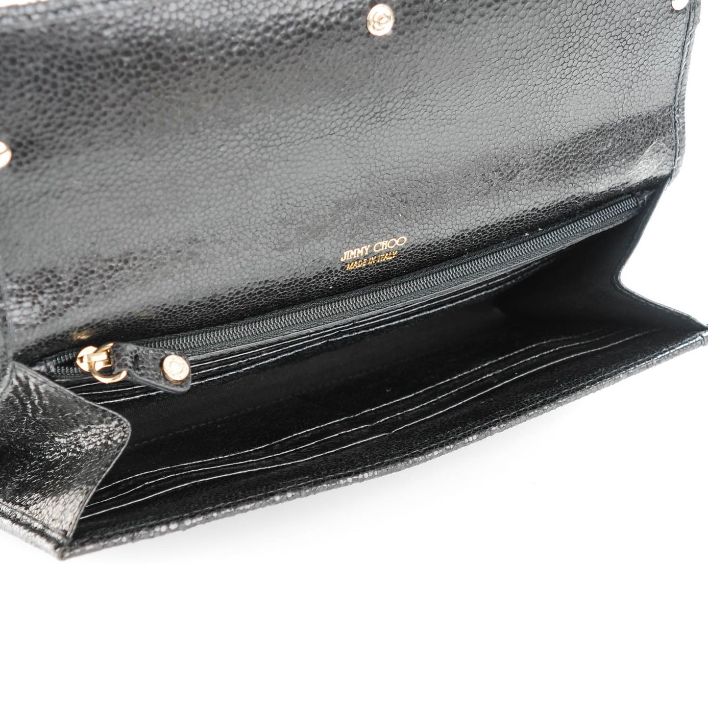 Glitter Fabric Reese Clutch Black