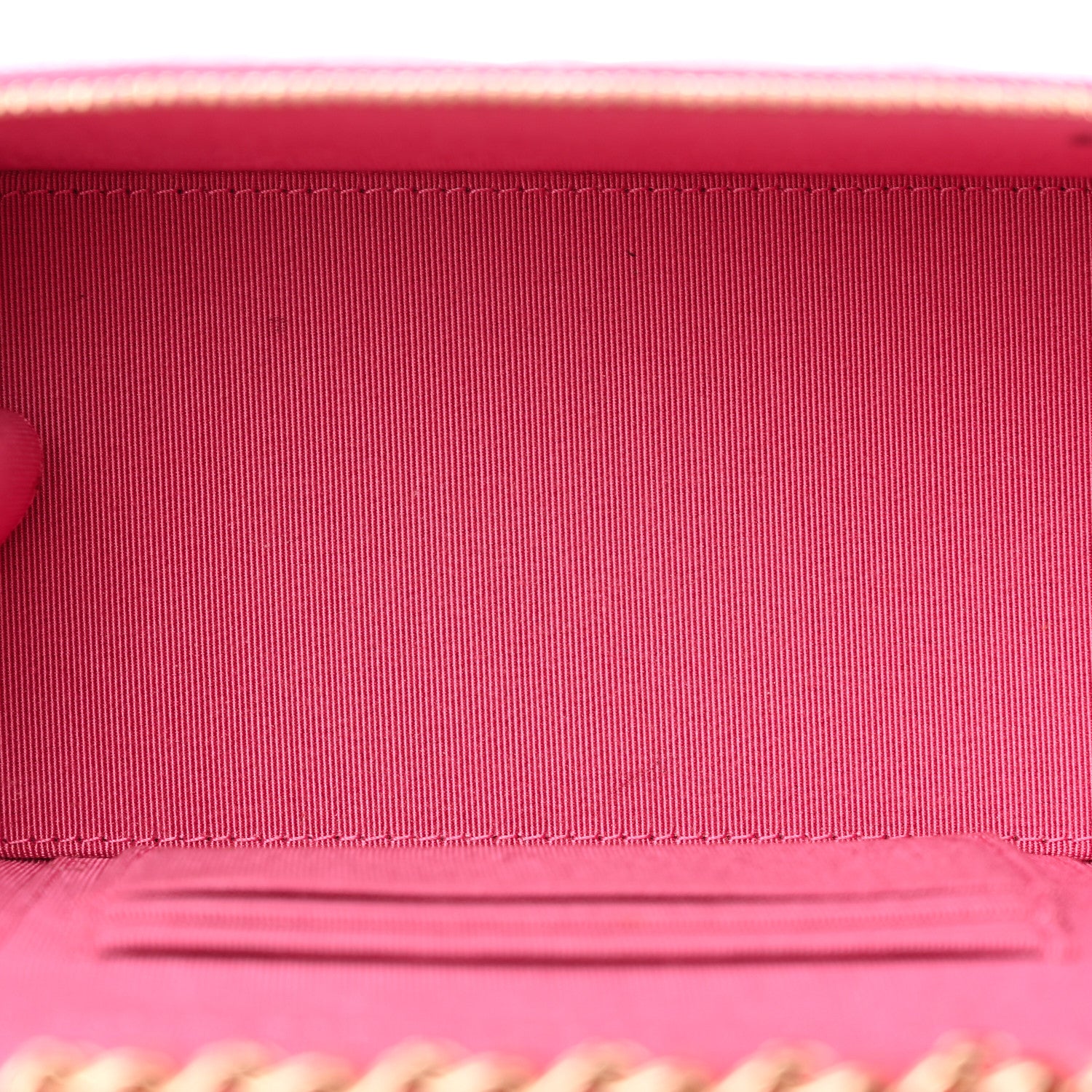 Chanel Caviar Quilted Small Vanity Case With Chain Pink 5 of 20