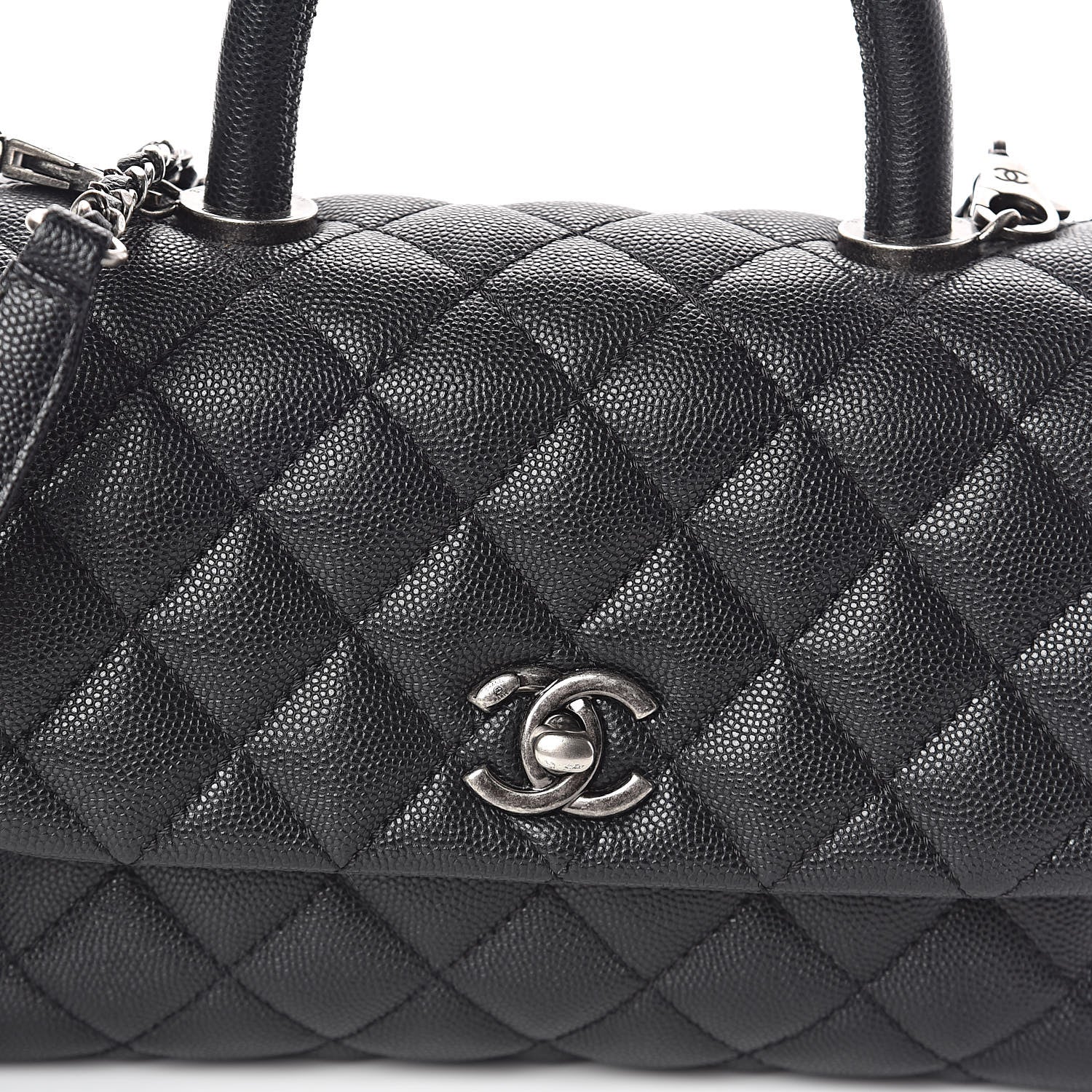 Chanel Caviar Quilted Mini Coco Handle Flap Black 8 of 10