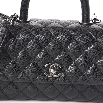 Chanel Caviar Quilted Mini Coco Handle Flap Black 8 of 10
