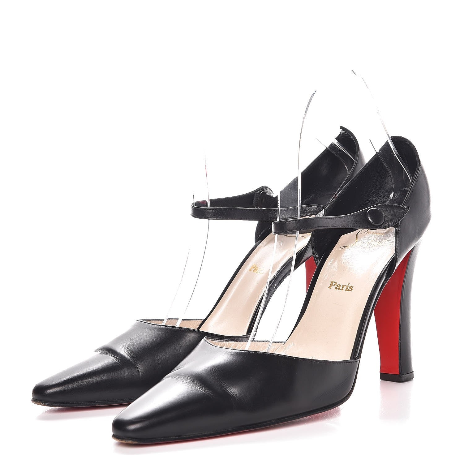 Christian Louboutin Kid La Donna 110 Mary Jane Pumps 39.5 Black 3 of 20