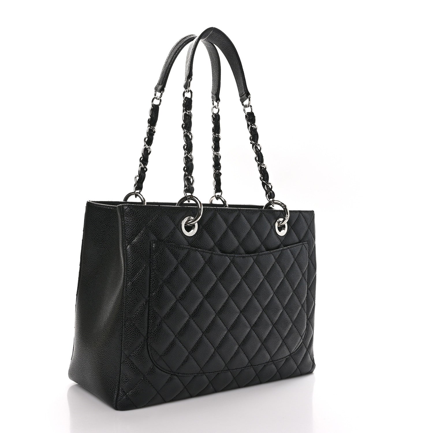 Chanel Caviar Quilted Grand Shopping Tote GST Black 3 of 11