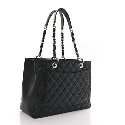 Chanel Caviar Quilted Grand Shopping Tote GST Black 3 of 11