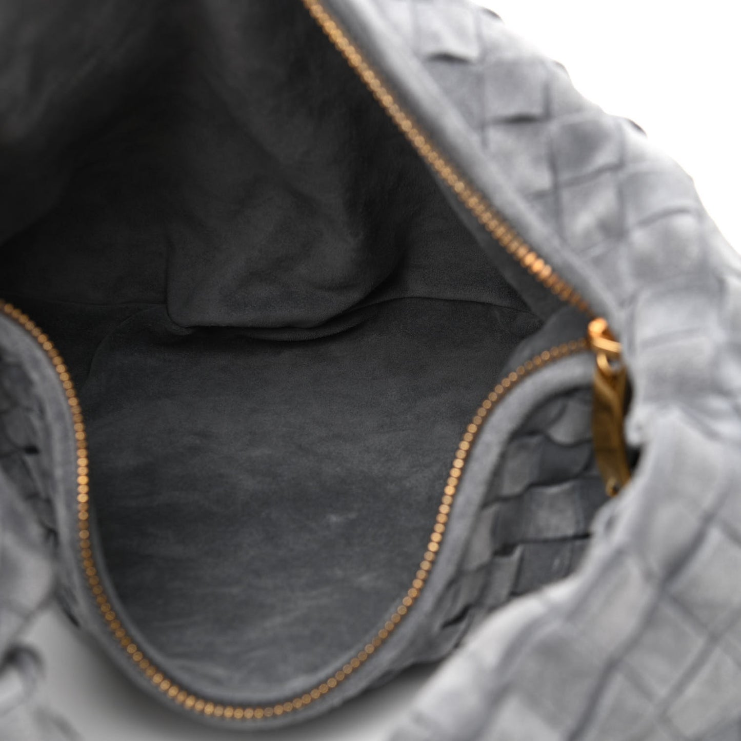 Suede Calfskin Intrecciato Teen Jodie Hobo Thunder