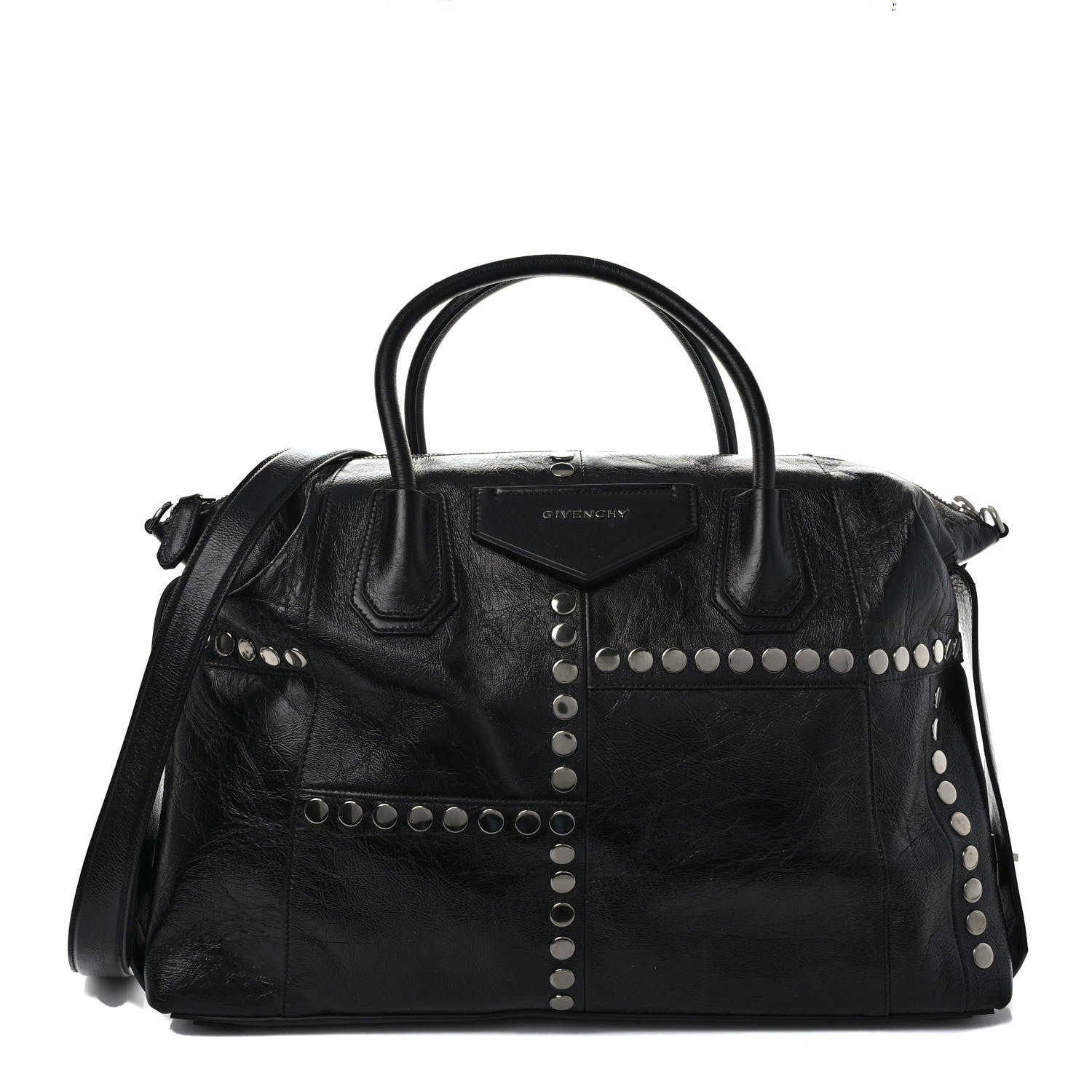 Givenchy Smooth Calfskin Medium Studded Soft Antigona Black 1 of 9