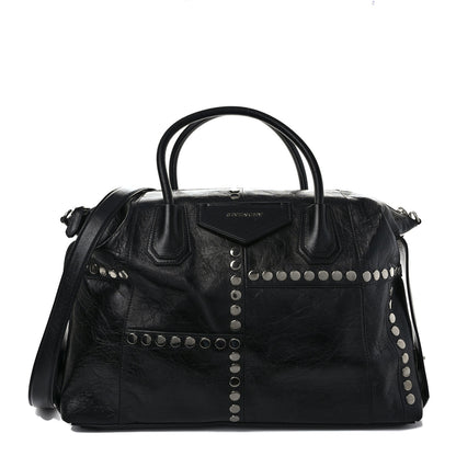 Givenchy Smooth Calfskin Medium Studded Soft Antigona Black 1 of 9