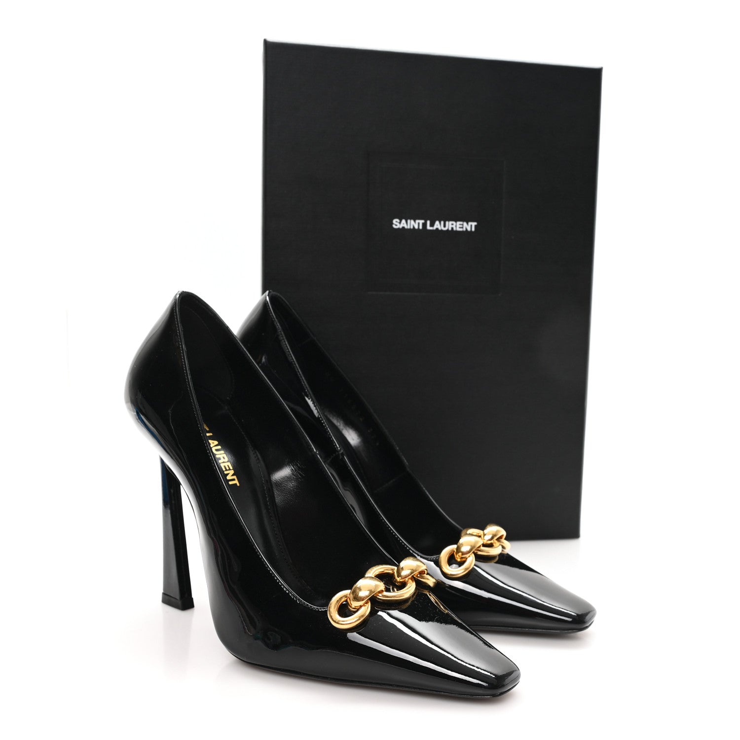 Saint Laurent Patent Silvana 110mm Pumps 37.5 Black 9 of 9