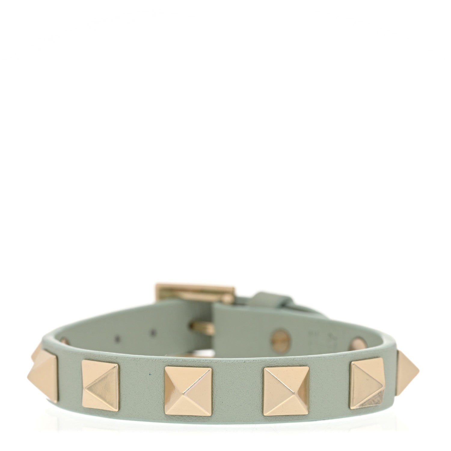 Valentino Garavani Vitello Rockstud Bracelet Light Blue 1 of 5