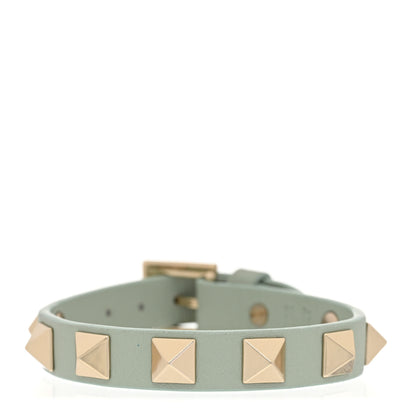 Valentino Garavani Vitello Rockstud Bracelet Light Blue 1 of 5