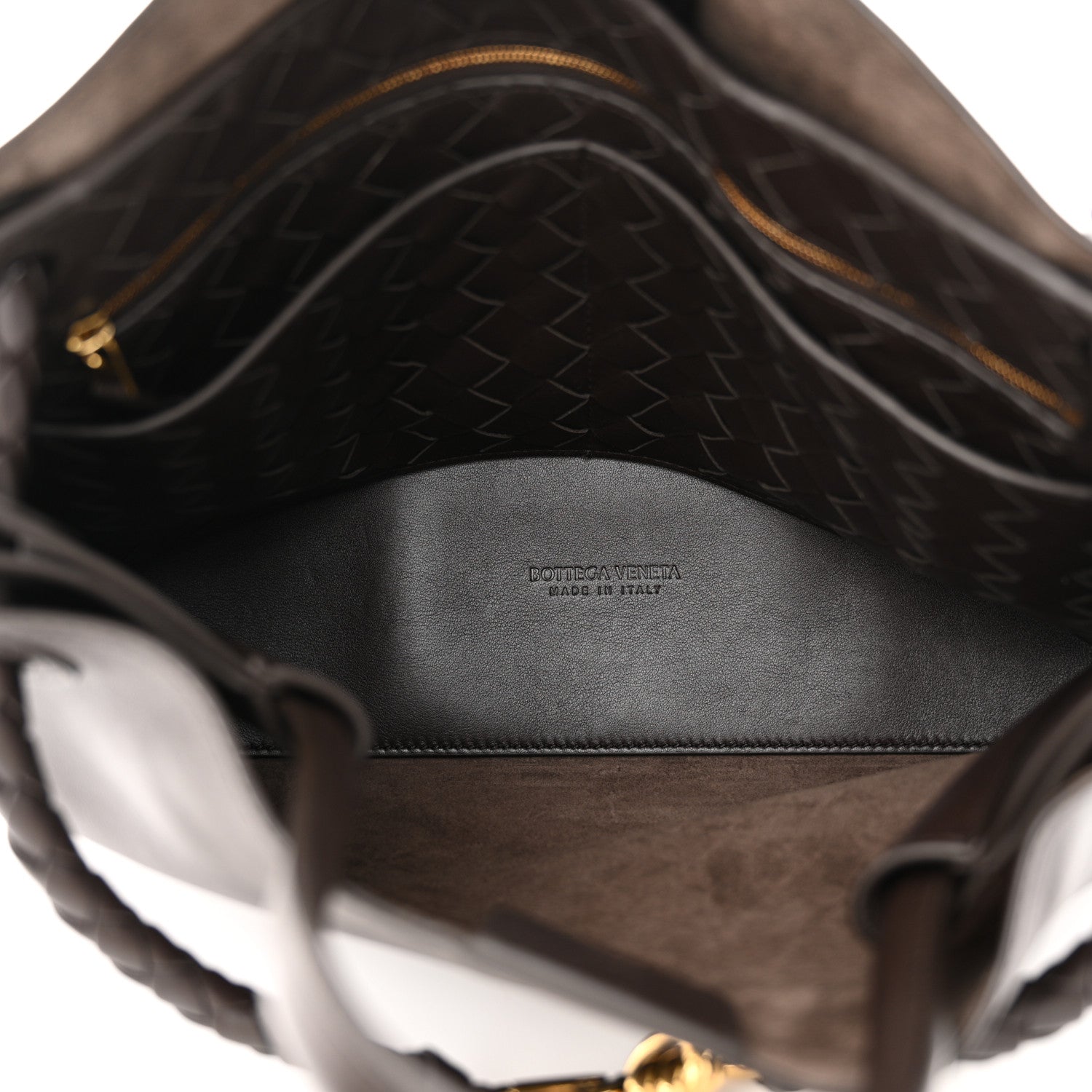 Bottega Veneta Silky Calfskin Medium Andiamo Shoulder Bag Fondant 5 of 10
