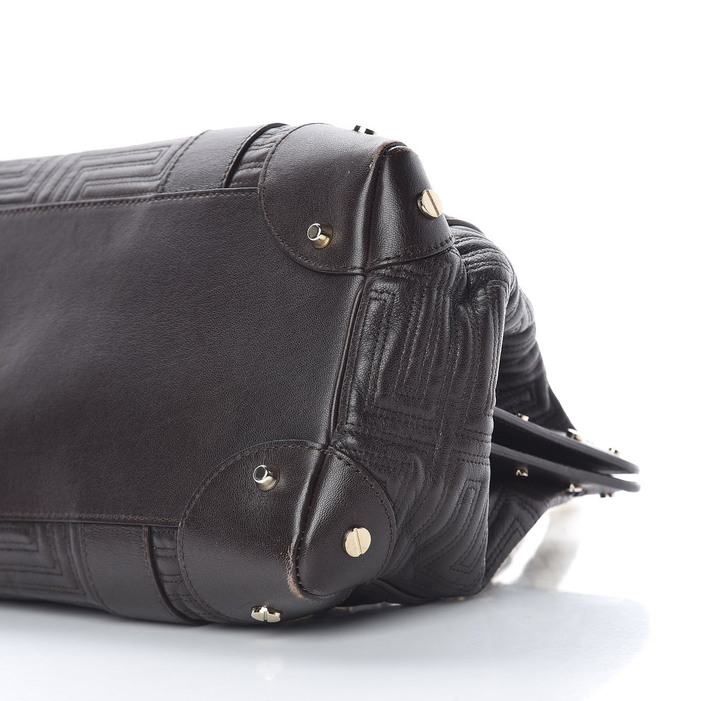 Lambskin Couture Snap Out Of It Bag Brown Gold
