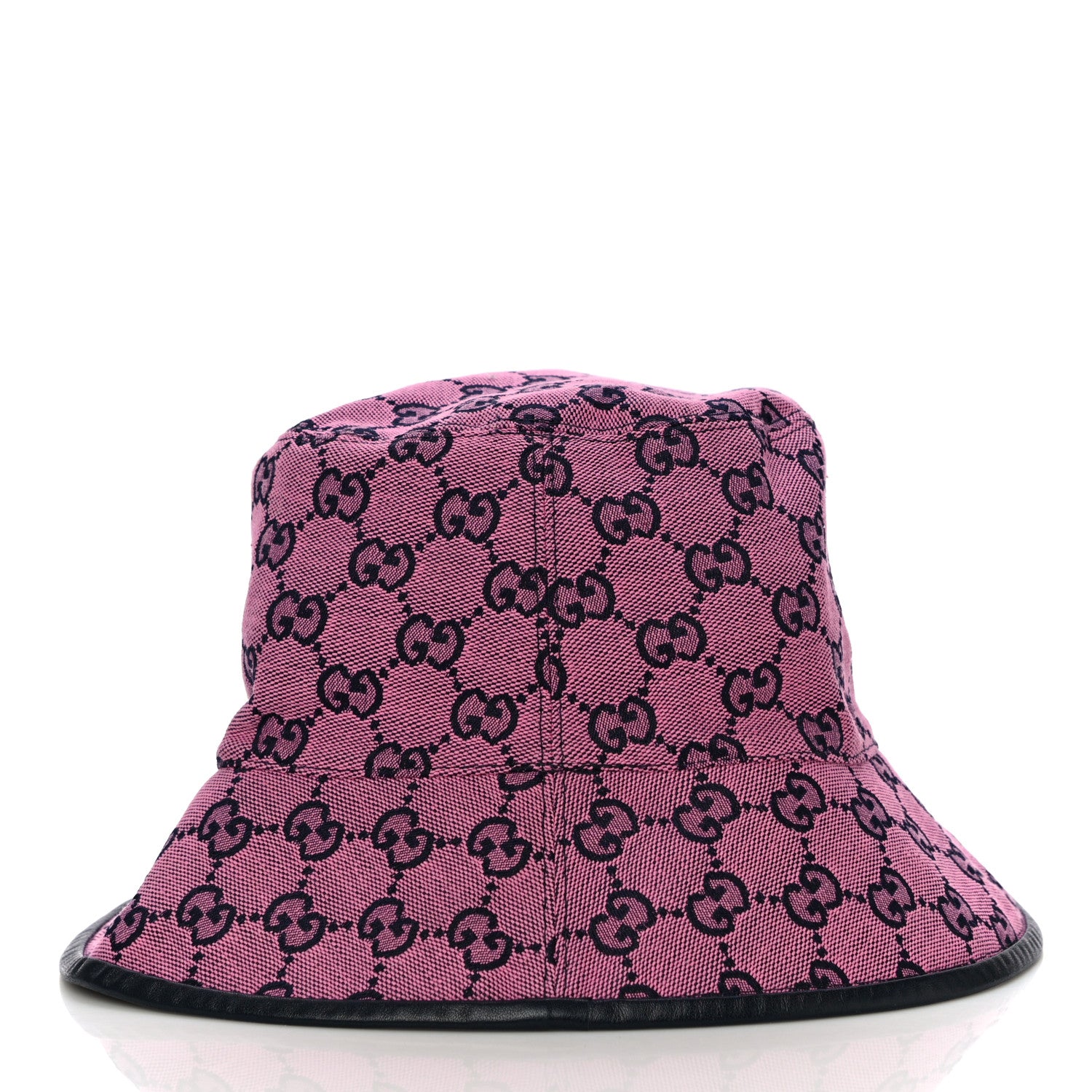 Gucci Monogram Multicolor New Sakai Calfskin Bob Malibu Bucket Hat M Parma Violet Blue 3 of 6