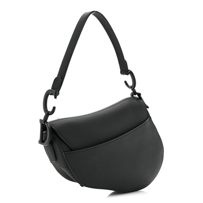 Christian Dior Ultra Matte Calfskin Saddle Bag Black 3 of 12