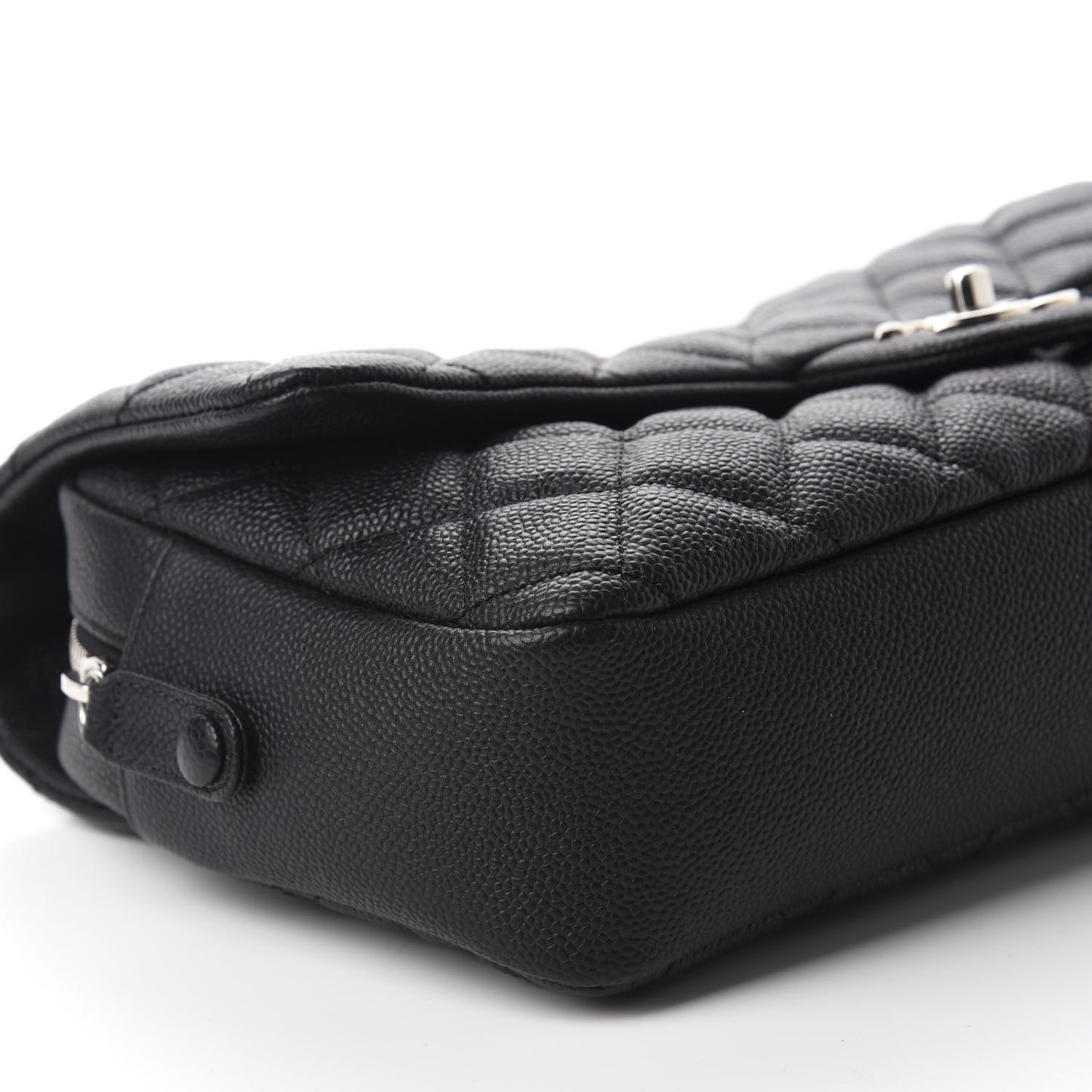 Caviar Quilted Jumbo Easy Flap Black