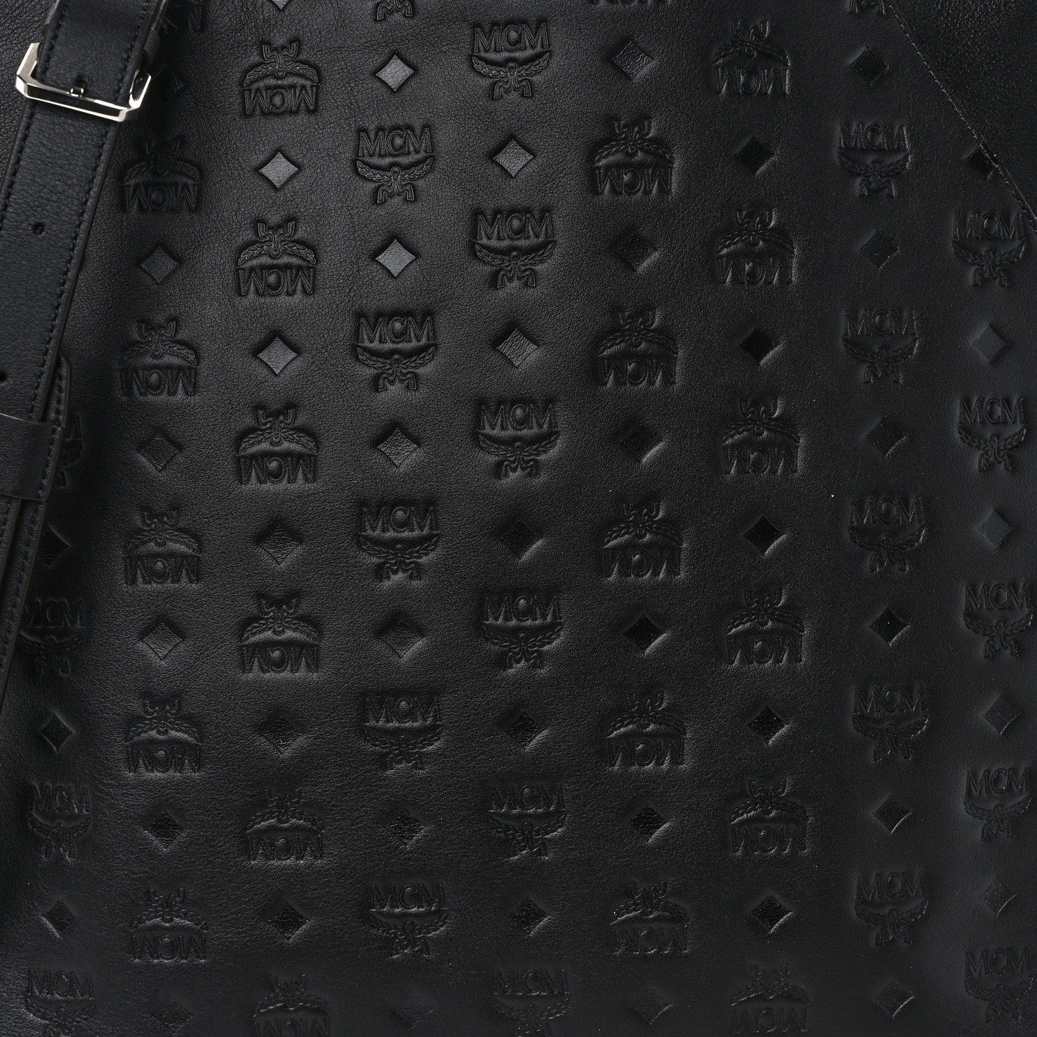 MCM Calfskin Ottomar Large Klara Hobo Black Black 7 of 11