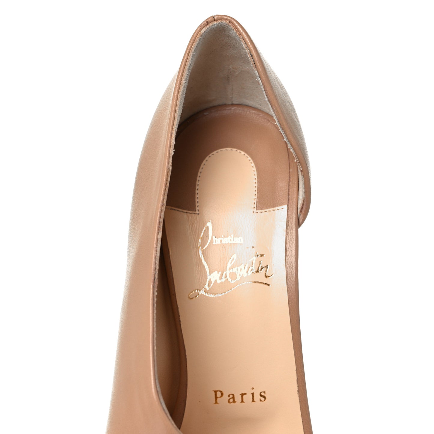 Nappa Phoebe Asymmetric 100 Pumps 38 Nude