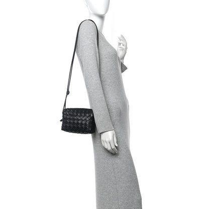 Bottega Veneta Nappa Intrecciato Mini Loop Camera Bag Black 2 of 9