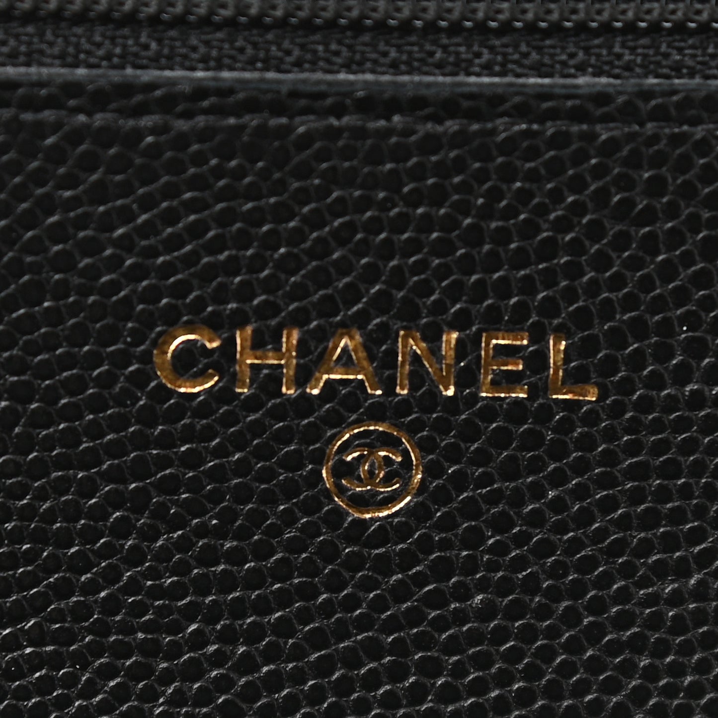 Caviar Quilted Coco Candy Wallet On Chain WOC Black