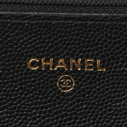 Chanel Caviar Quilted Coco Candy Wallet On Chain WOC Black 6 of 10
